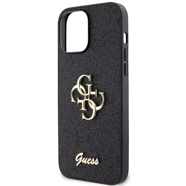 GUESS GUHCP13XHG4SGK IPHONE 13 PRO MAX 6.7 "BLACK/BLACK HARDCASE GLITTER SCRIPT BIG 4G