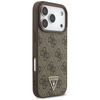 Etui Guess 4G Strap Triangle Logo        MagSafe do iPhone 17 Pro brązowy