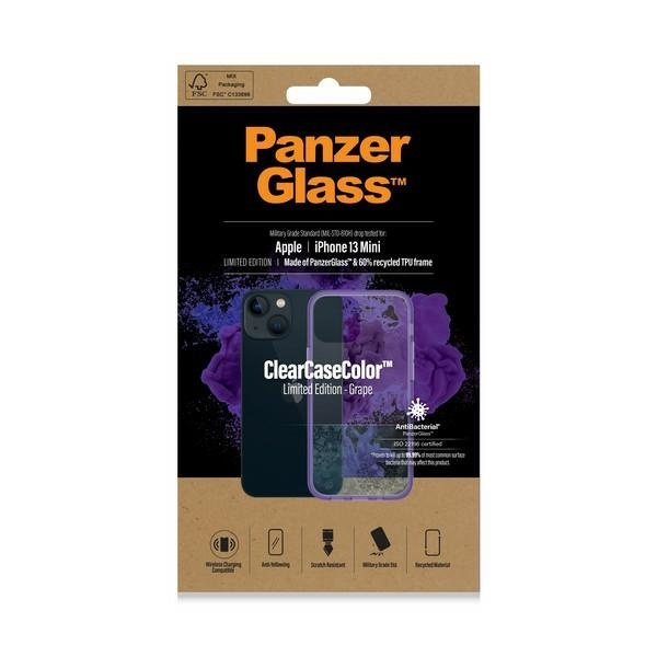 PanzerGlass ClearCase iPhone 13 Mini 5.4" Antibacterial Military grade Grape 0327