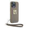 DKNY DKHCP15XPBSWSE iPhone 15 Pro Max6.7" beżowy/beige hardcase Wrist Strap Stock Logo