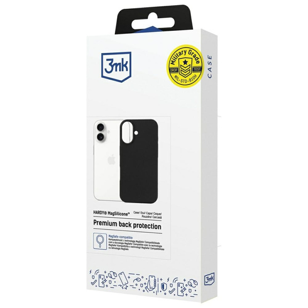 Etui 3MK Hardy MagSilicone do Apple      iPhone 17 grafitowy