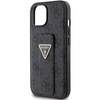 Guess GUHCP15SPGS4TDK iPhone 15 / 14 / 13 6.1" czarny/black hardcase Grip Stand 4G Triangle Strass