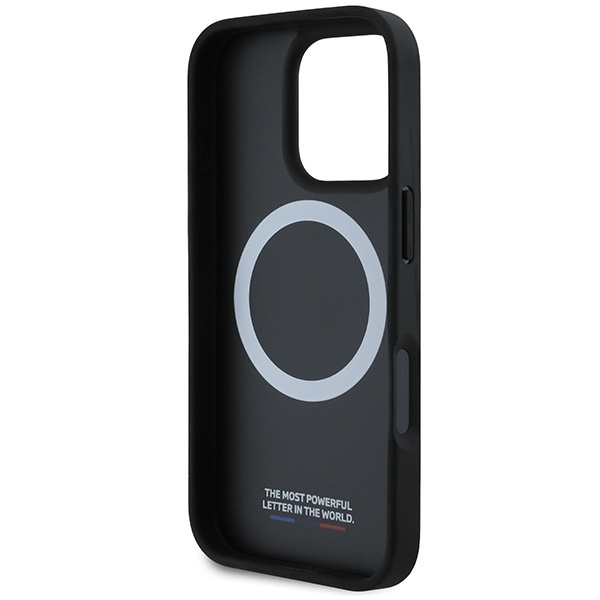 BMW BMHMP16X23PUDTK iPhone 16 Pro Max 6.9" czarny/black hardcase M Carbon Tricolor Line MagSafe
