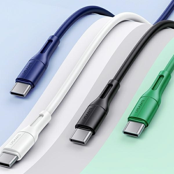 USAMS Kabel U68 USB-C 2A Fast Charge 1m biały/white SJ501USB02 (US-SJ501)