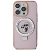 Karl Lagerfeld KLHMP15XHMRSKCP iPhone 15 Pro Max 6.7" pink/pink hardcase Ring Stand Karl&amp;Choupette MagSafe