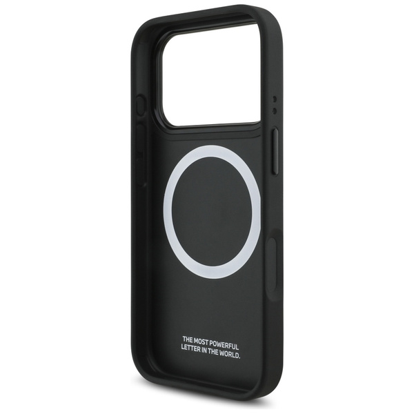 Etui BMW M Tricolor Metal Logo MagSafe   do iPhone 17 Pro szary