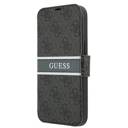 Guess GUBKP13S4GDGR iPhone 13 mini 5,4"szary/grey book 4G Stripe