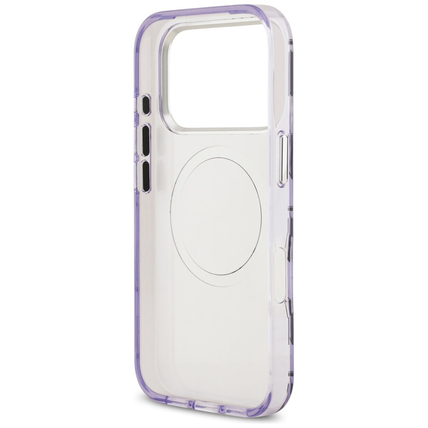 Etui Karl Lagerfeld IML KL Monogram      MagSafe do iPhone 17 Pro Max fioletowy
