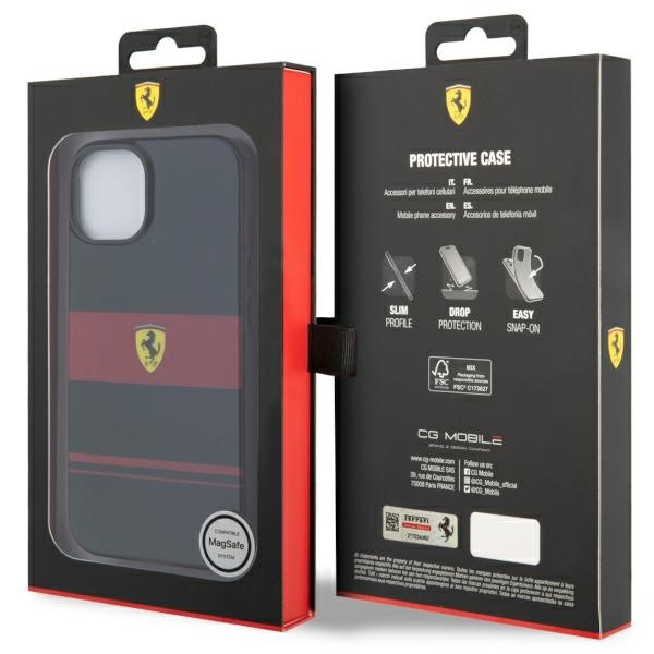 Etui Ferrari IMD Combi Magsafe na iPhone 14 - czarne