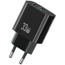 Ładowarka sieciowa USAMS CC317 T65 33W 1xUSB-C 1xUSB-A Fast Charging czarny