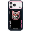 Etui Nimmy Glasses Cool Cat MagSafe do iPhone 17 Pro Max czarno różowy