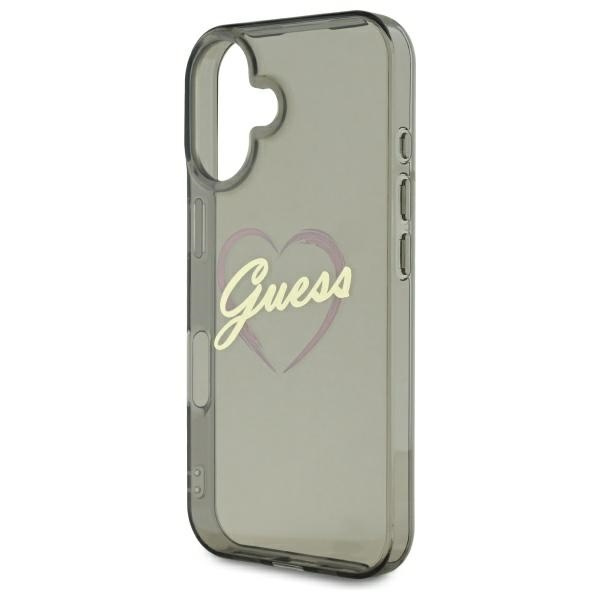 Guess GUHCP16MHCHGSPK iPhone 16 Plus6.7" czarny/black hardcase IML Heart