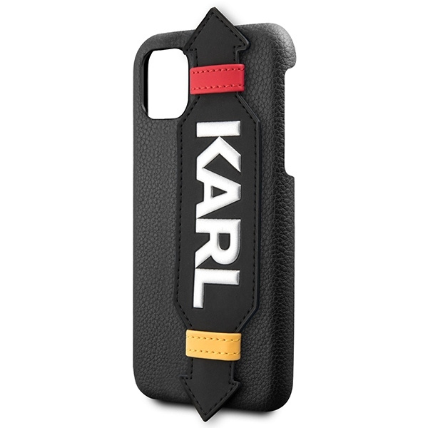 KARL LAGERFELD KLHCN58HDAWBK IPHONE 11 PRO 5,8" HARDCASE CZARNY/BLACK STRAP