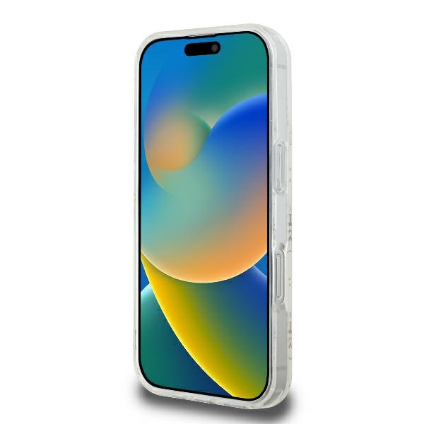 Guess GUHMP16LH4DTEH iPhone 16 Pro6.3" biały/white hardcase IML 4G Background MagSafe