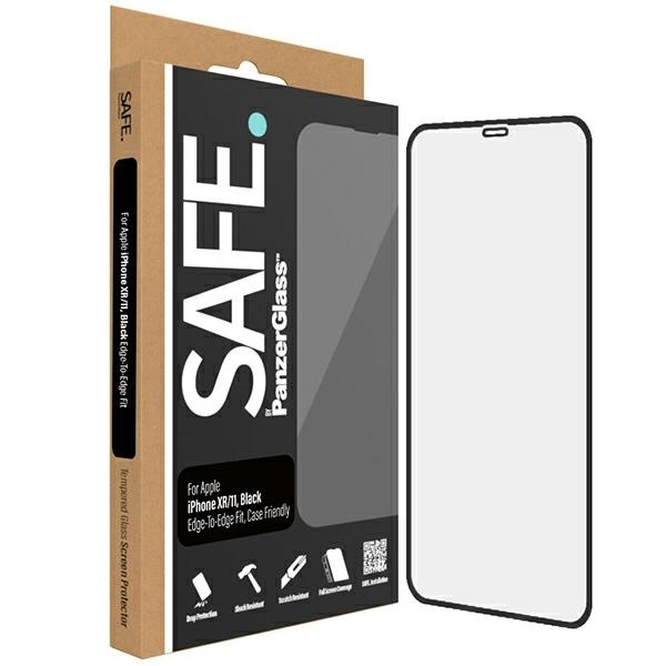 SAFE by PanzerGlass iPhone 11 / Xr Screen Protection Edge-to-Edge czarny/black SAFE95005