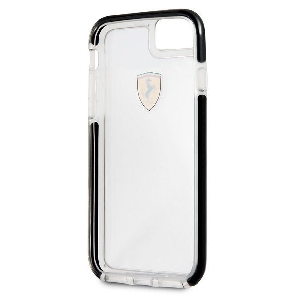 Ferrari Hardcase FEGLHCP7BK iPhone 7/8SE 2020 / SE 2022 Shockproof transparent black