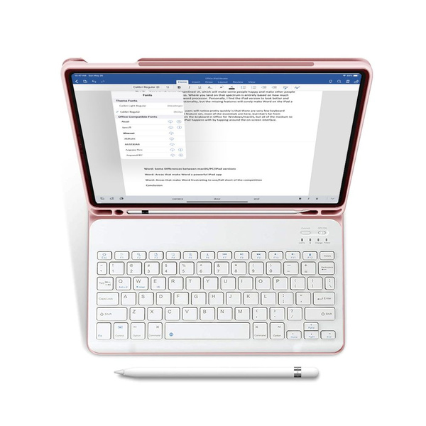 TECH-PROTECT SC PEN + KEYBOARD IPAD 10.2 7 / 8 / 9 / 2019-2021 PINK