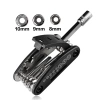 Rockbros GJ1601 16-in-1 multi-tool for bicycle repair - black