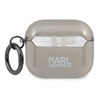 KARL LAGERFELD KLA3UKHGK AIRPODS 3 COVER CZARNY/BLACK GLITTER KARL`S HEAD