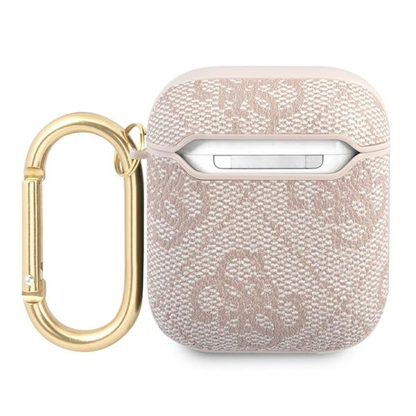 Guess GUA24GSMP AirPods 1/2 coverróżowy/pink 4G Script Metal Collection