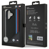 BMW BMHMP16S23PUTRK iPhone 16 6.1" czarny/black hardcase M Meshed Tricolor Stripes MagSafe