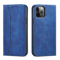 MAGNET FANCY CASE CASE FOR IPHONE 12 PRO MAX POUCH CARD WALLET CARD STAND BLUE