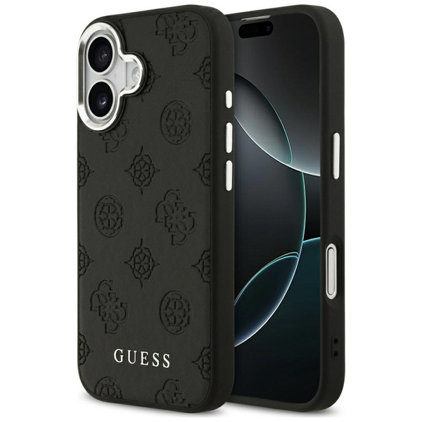 Etui Guess Peony Hot Stamp Script        MagSafe do iPhone 17 czarny