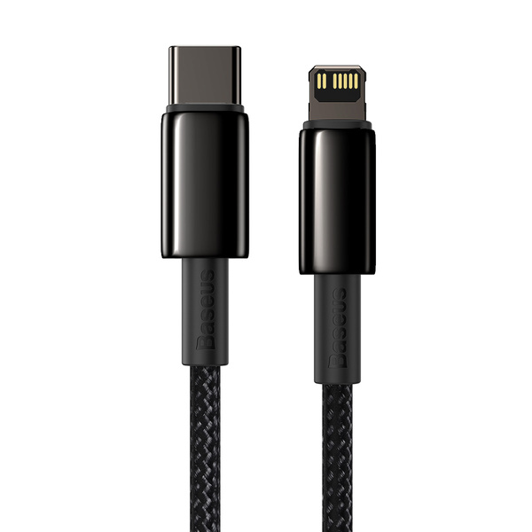 Baseus kabel Tungsten PD USB-C - Lightning 2,0 m czarny 20W