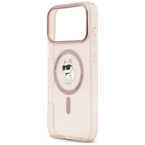 Etui Karl Lagerfeld IML Choupette        MagSafe do iPhone 17 Pro Max różowy