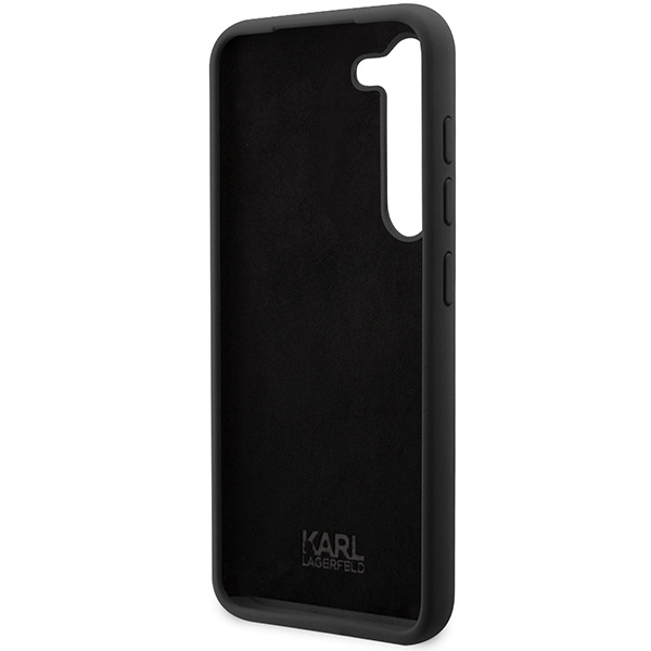 Karl Lagerfeld Silicone Ikonik Case for Samsung Galaxy S23+ - Black