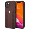 Etui BMW BMHCP13MRSPPR iPhone 13 / 14 /  15 6.1" czerwony/red hardcase Leather Curve Perforate