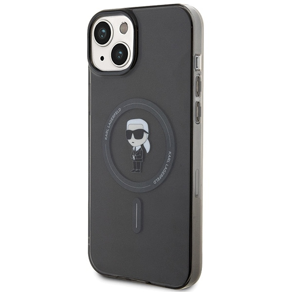 Etui Karl Lagerfeld IML Ikonik MagSafe na iPhone 15 Plus - przezroczyste
