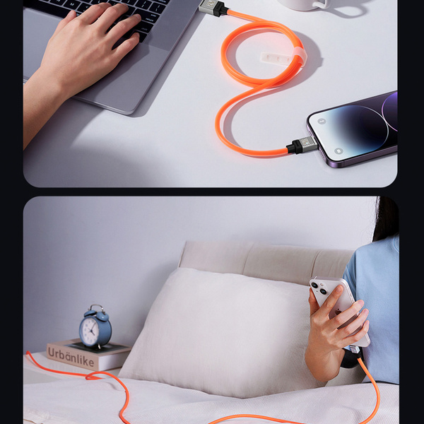 Baseus kabel CoolPlay USB - Lightning 2m 2,4A czarny