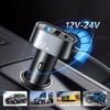 Joyroom ładowarka samochodowa 2xPD + 2xQC3.0 72W 1,5m czarna (JR-CL05)
