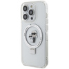 Karl Lagerfeld Ring Stand Karl&Choupette MagSafe case for iPhone 13 Pro / 13 - white