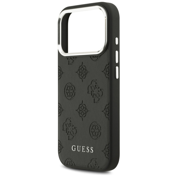 Etui Guess Peony Hot Stamp Script        MagSafe do iPhone 17 Pro czarny