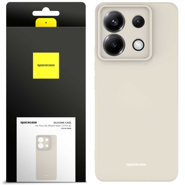Spacecase Etui Silicone Case Poco X6 / RM Note 13 Pro 5G bone