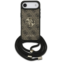 Etui Guess 4G Big Logo Cord Stap         Crossbody do iPhone Air brązowy