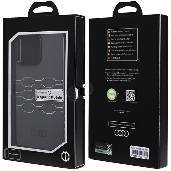Etui Audi IML MagSafe na iPhone 15 Pro Max - czarne