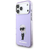 Etui Karl Lagerfeld IML Aquarelle Karl   & Choupette & Logo MagSafe do iPhone 17 Pro Max fioletowy