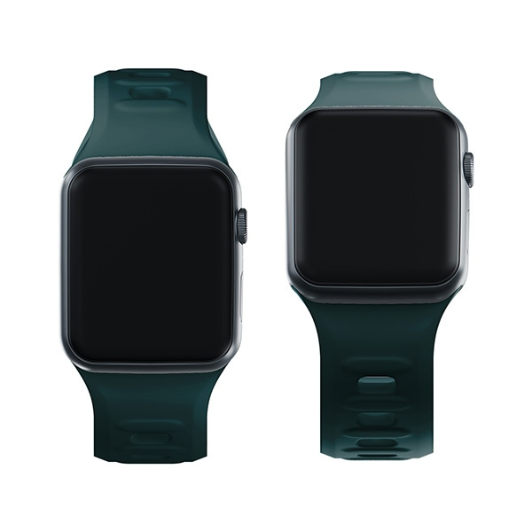 3MK Silicone Watch Strap zielony/ evergreen dla Apple Watch 42/44/45/49mm