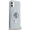 Karl Lagerfeld KLHMN61HMRSKCH iPhone 11 / Xr 6.1" white/white hardcase Ring Stand Karl&amp;Choupette MagSafe
