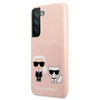 KARL LAGERFELD KLHCS22MSSKCI S22+ S906 HARDCASE LIGHT PINK/LIGHT PINK SILICONE IKONIK KARL & CHUPETTE