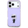 Etui Karl Lagerfeld IML Aquarelle Karl   & Choupette & Logo MagSafe do iPhone 17 Pro Max fioletowy