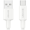 Kabel USAMS U90 3A USB-A do USB-C biały
