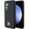 DKNY DKHMS24MPSHRPSK S24+ S926czarny/black hardcase Leather Pattern Metal Logo MagSafe