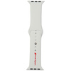 Pasek Audi Sport Red Logo Silicone Watch Strap do Apple Watch 44/45/46/49mm biały