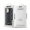 DKNY DKHMP14SPCPVSLK iPhone 14 / 15 / 136.1" czarny/black hardcase Leather Checkered Mono Pattern MagSafe