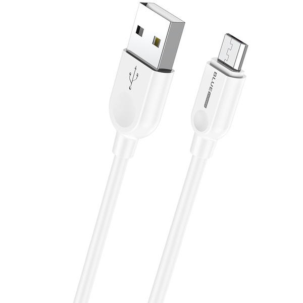 BLUE POWER MICRO USB CABLE BM2BX14 2M 3A WHITE