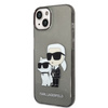 Karl Lagerfeld Glitter Karl&amp;Choupette case for iPhone 14 Plus - black